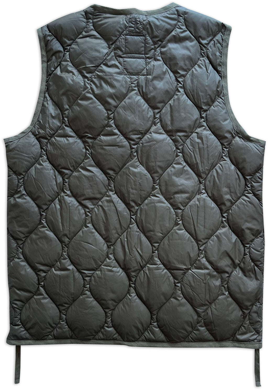 Taion Gilet Military V Neck W-zip Down Vest Dark Olive Verde Uomo - 2