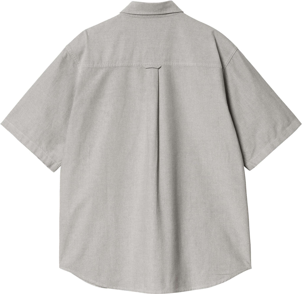 Carhartt Wip Camicia Ss Braxton Shirt Charcoal Wax Grigio Uomo - 2