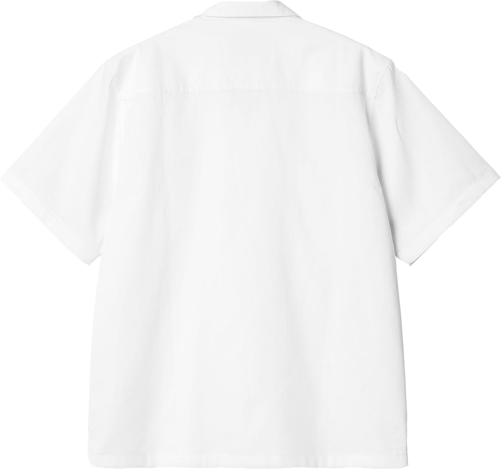 Carhartt Wip Camicia Ss Delray Shirt White Black Bianco Uomo - 2