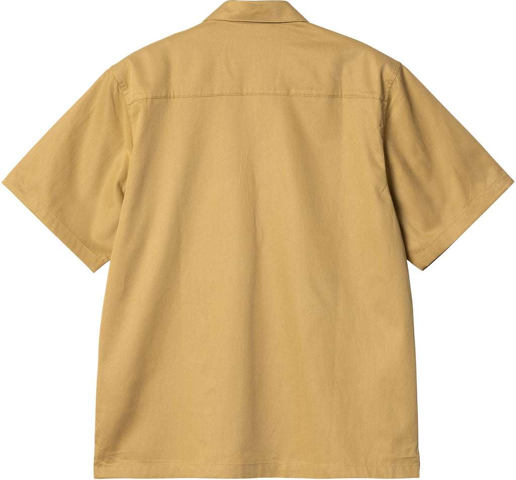 Carhartt Wip Camicia Ss Delray Shirt Burbon Wax Giallo Uomo - 2