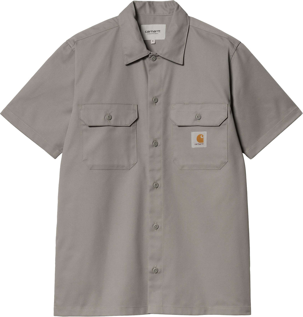Carhartt Wip Camicia S/s Master Shirt Marengo Grigio Uomo - 1