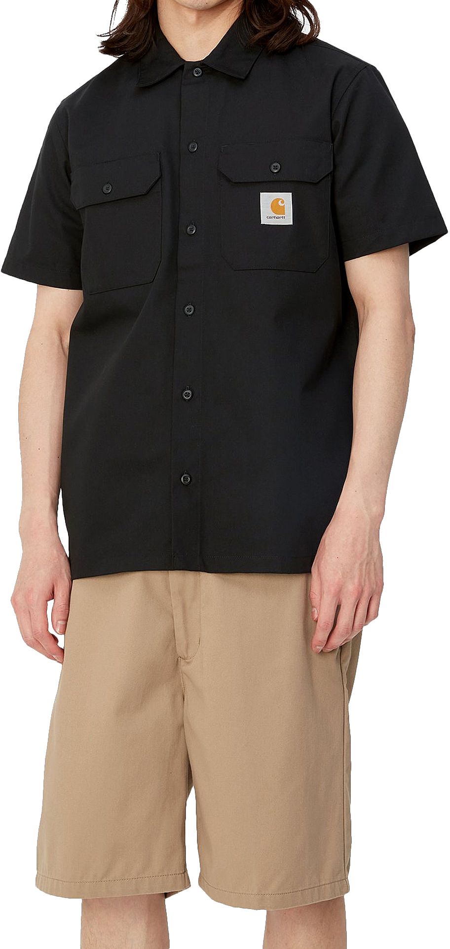 Carhartt Wip Camicia S/s Master Shirt Black Nero Uomo - 3
