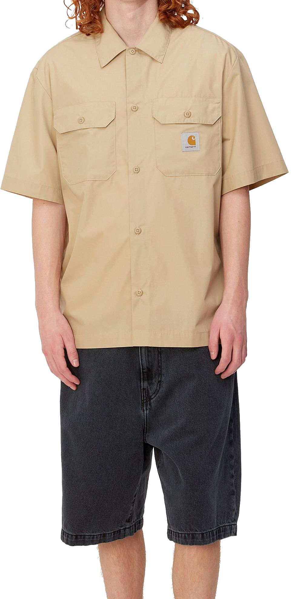 Carhartt Wip Camicia S/s Craft Shirt Sable Marrone Uomo - 3