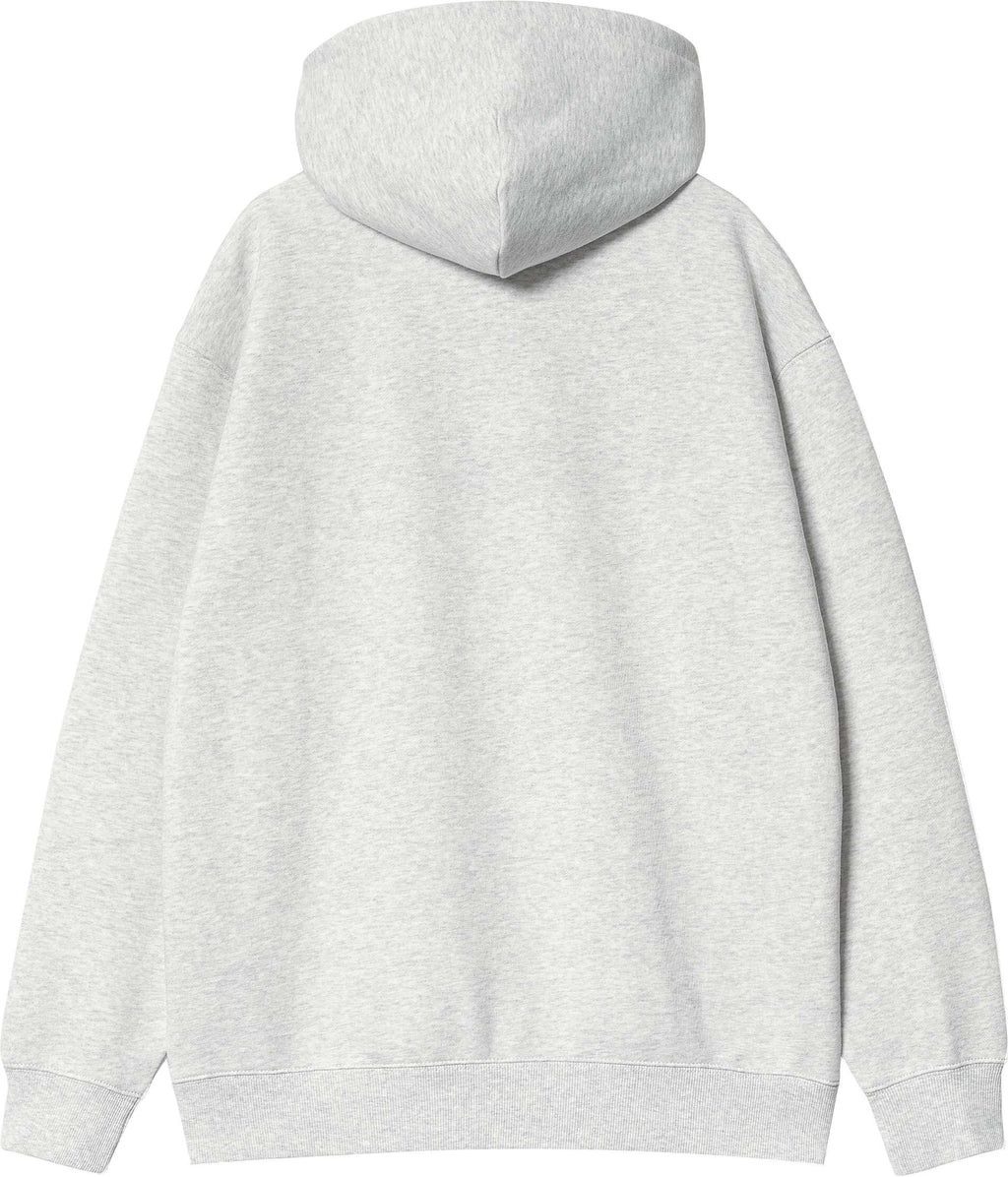 Carhartt Wip Felpa W Hooded Carhartt Sweatshirt Ash Heather Grigio Donna - 2
