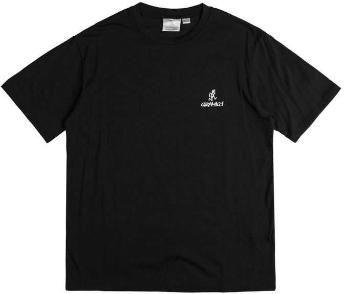  Gramicci T-shirt One Point Logo Tee Black Uomo Nero