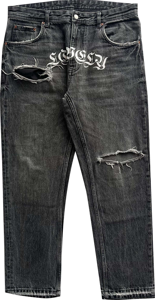 Lovely Death Dreams jeans strappi 32 black