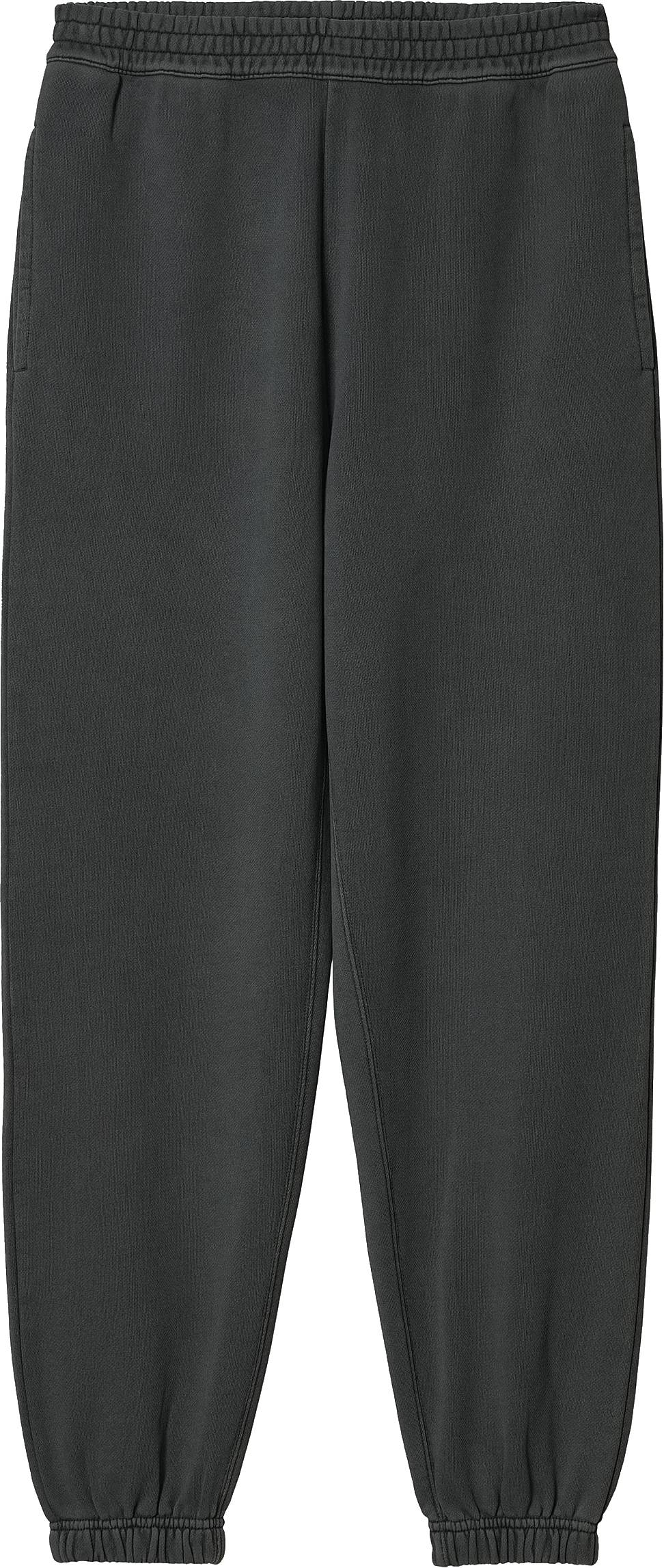 Carhartt Wip Pantalone W Nelson Sweat Pant Charcoal Garment Dyed Nero Donna - 2