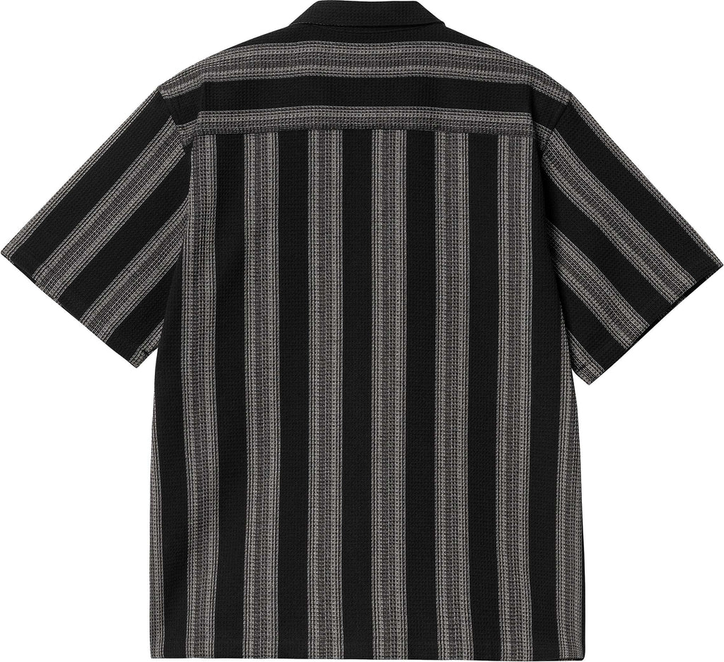 Carhartt Wip Camicia S/s Dosdon Shirt Dosdon Stripe Black Nero Uomo - 2