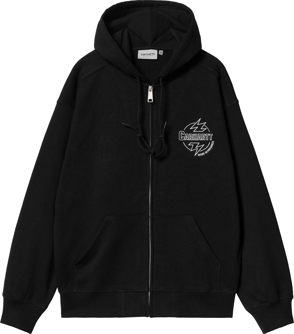 Carhartt Wip Felpa Hooded Ablaze Jacket Black Wax Nero Uomo - 1