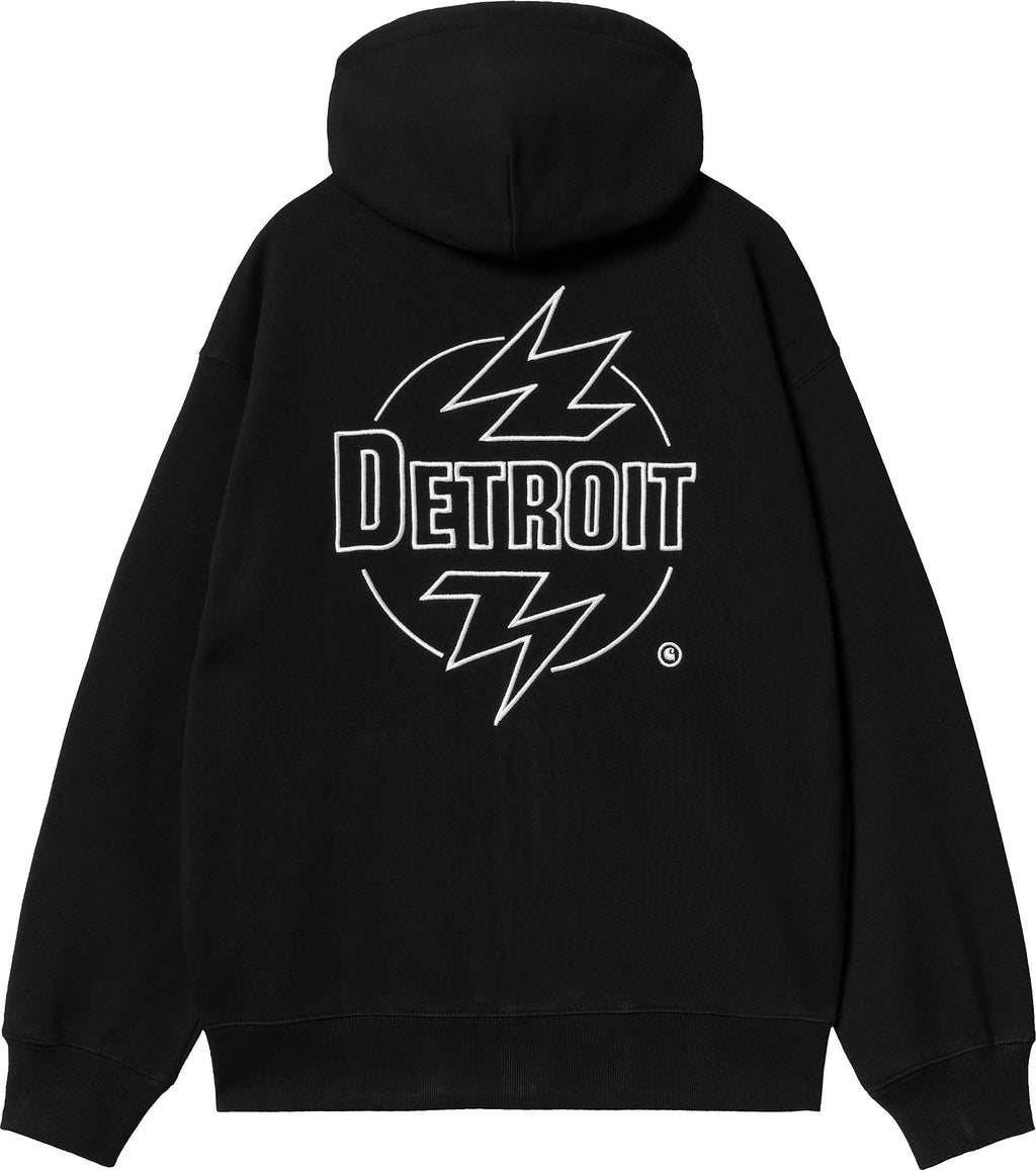 Carhartt Wip Felpa Hooded Ablaze Jacket Black Wax Nero Uomo - 2