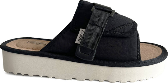 Adno Ciabatte Maxi Lull Dawn Patrol 2014 Slippers W Mesh Black Donna Nero