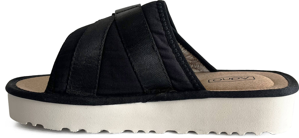Adno Ciabatte Maxi Lull Dawn Patrol 2014 Slippers W Mesh Black Nero Donna - 3