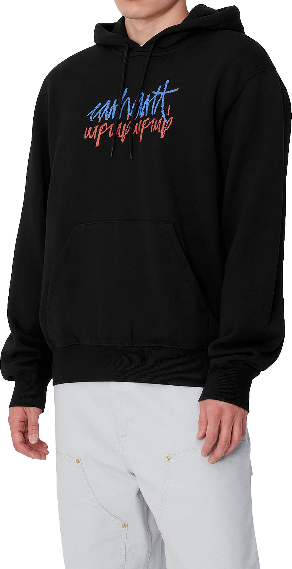 Carhartt Wip Felpa Hooded Stereo Sweat Black Nero Uomo - 3