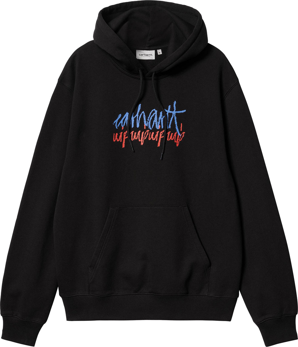 Carhartt Wip Felpa Hooded Stereo Sweat Black Nero Uomo - 2