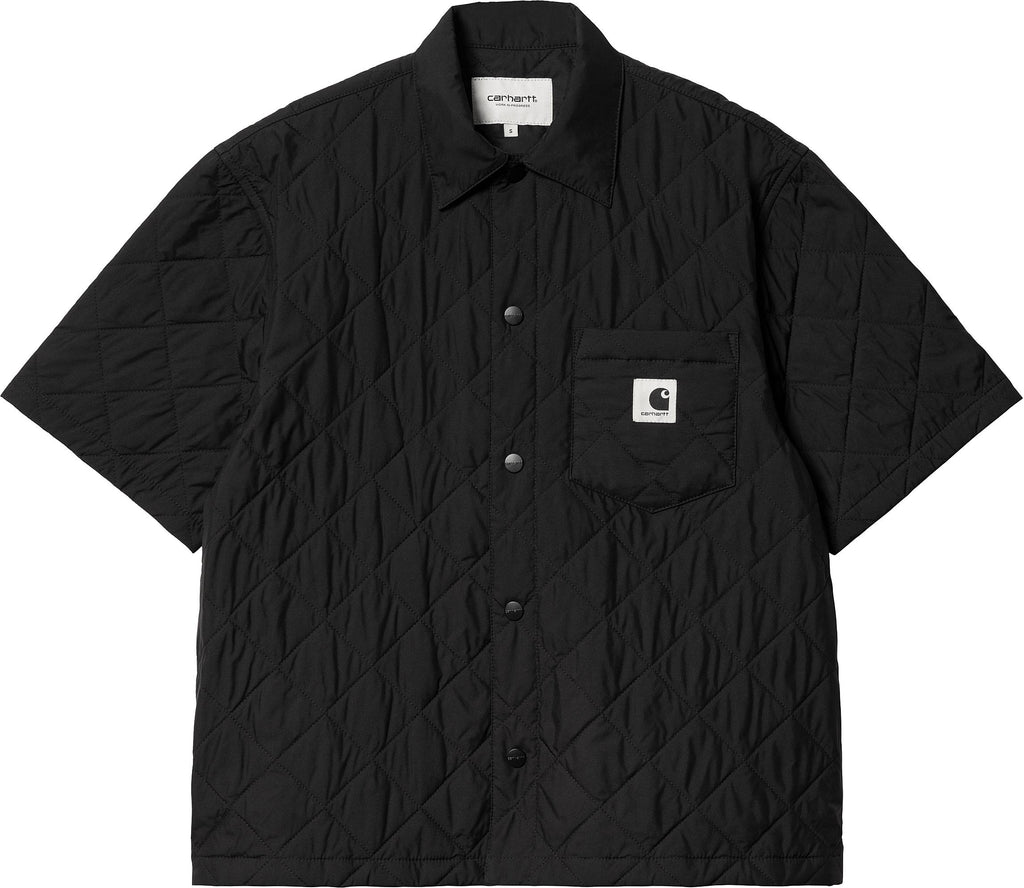 Carhartt Wip Camicia W S/s Laurens Shirt Jac Black Nero Donna - 1