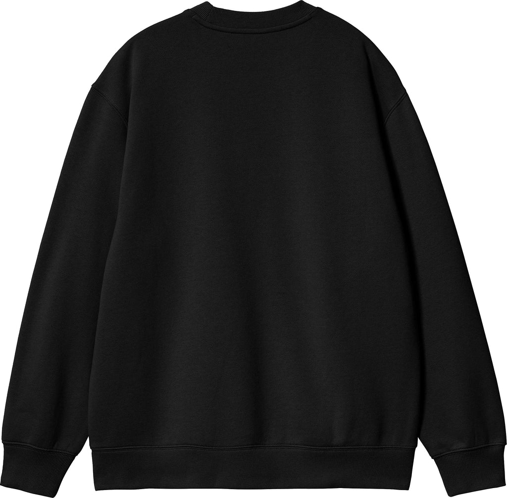 Carhartt Wip Felpa W Carhartt Sweat Black White Nero Donna - 2