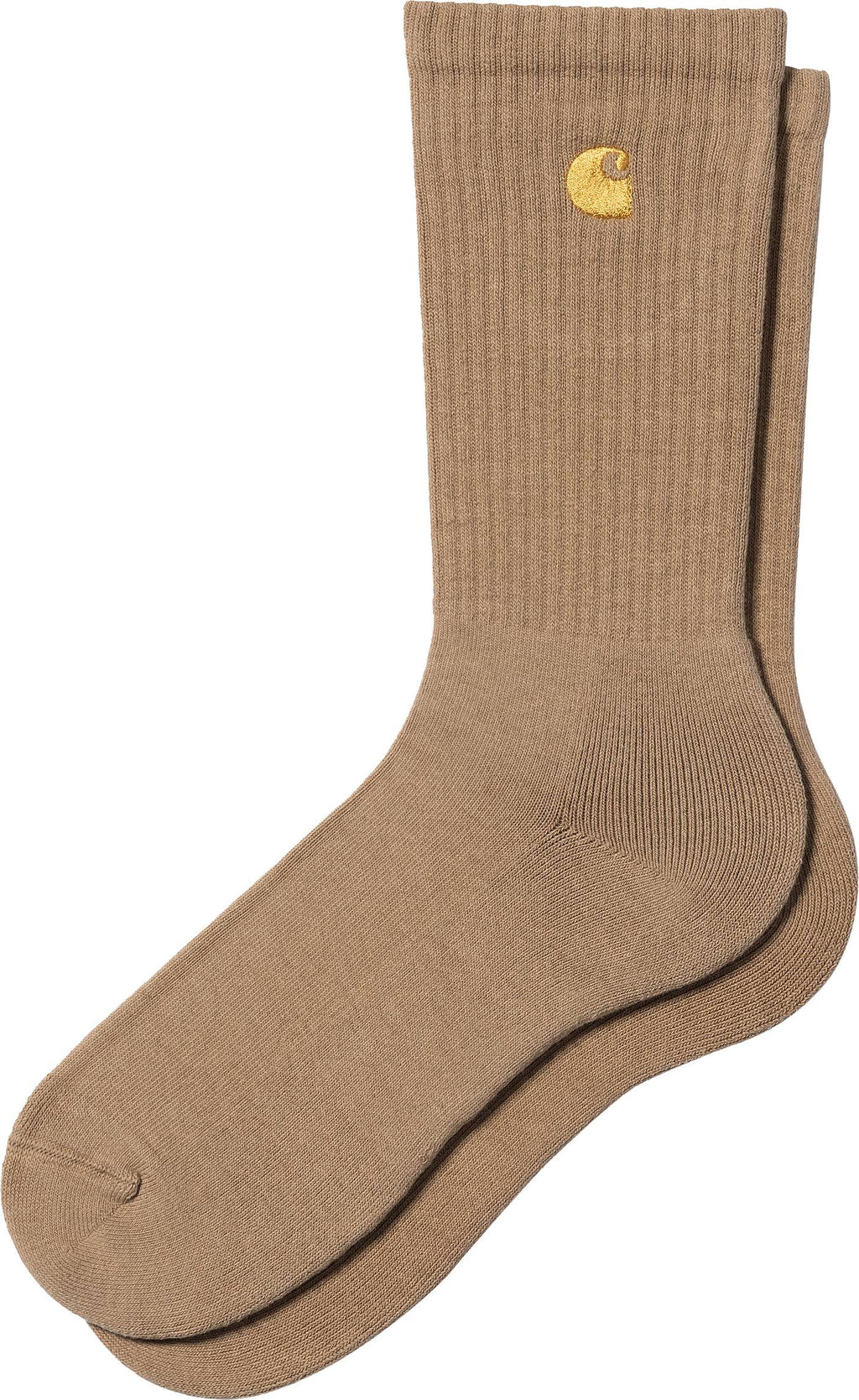 Carhartt Wip Calze Chase Socks Peanut Gold Marrone Uomo - 1