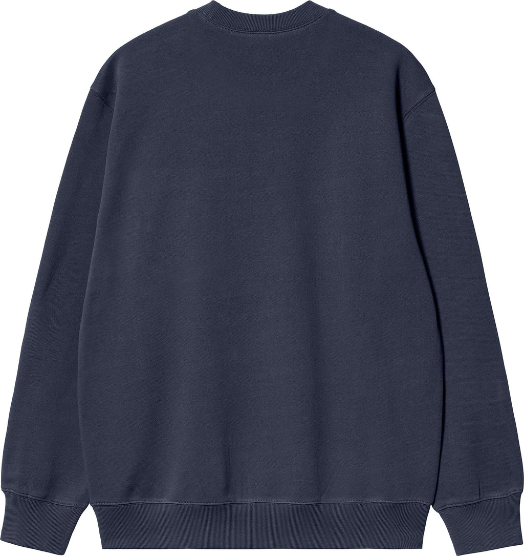 Carhartt Wip Felpa Carhartt Sweat Air Force Blue Melbec Uomo - 2