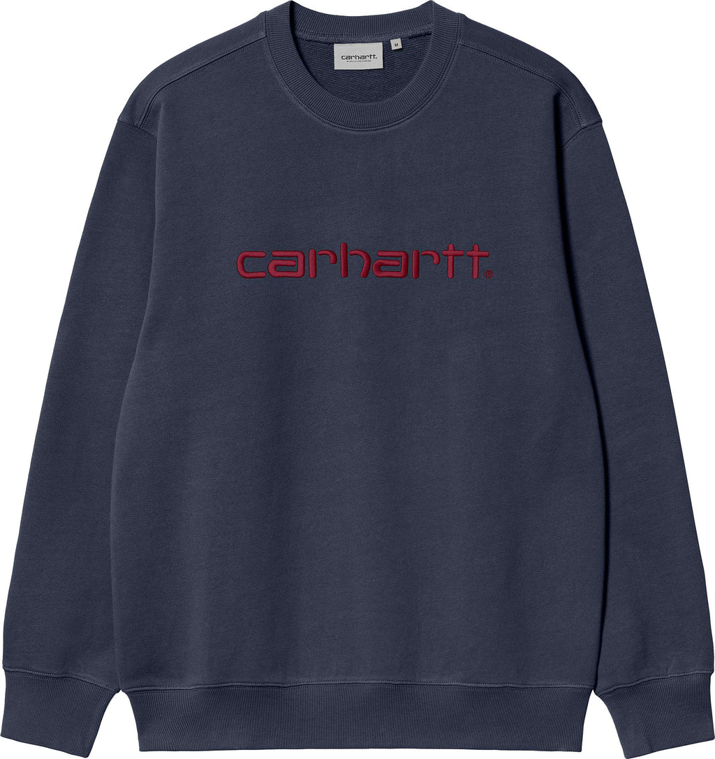 Carhartt Wip Felpa Carhartt Sweat Air Force Blue Melbec Uomo - 1