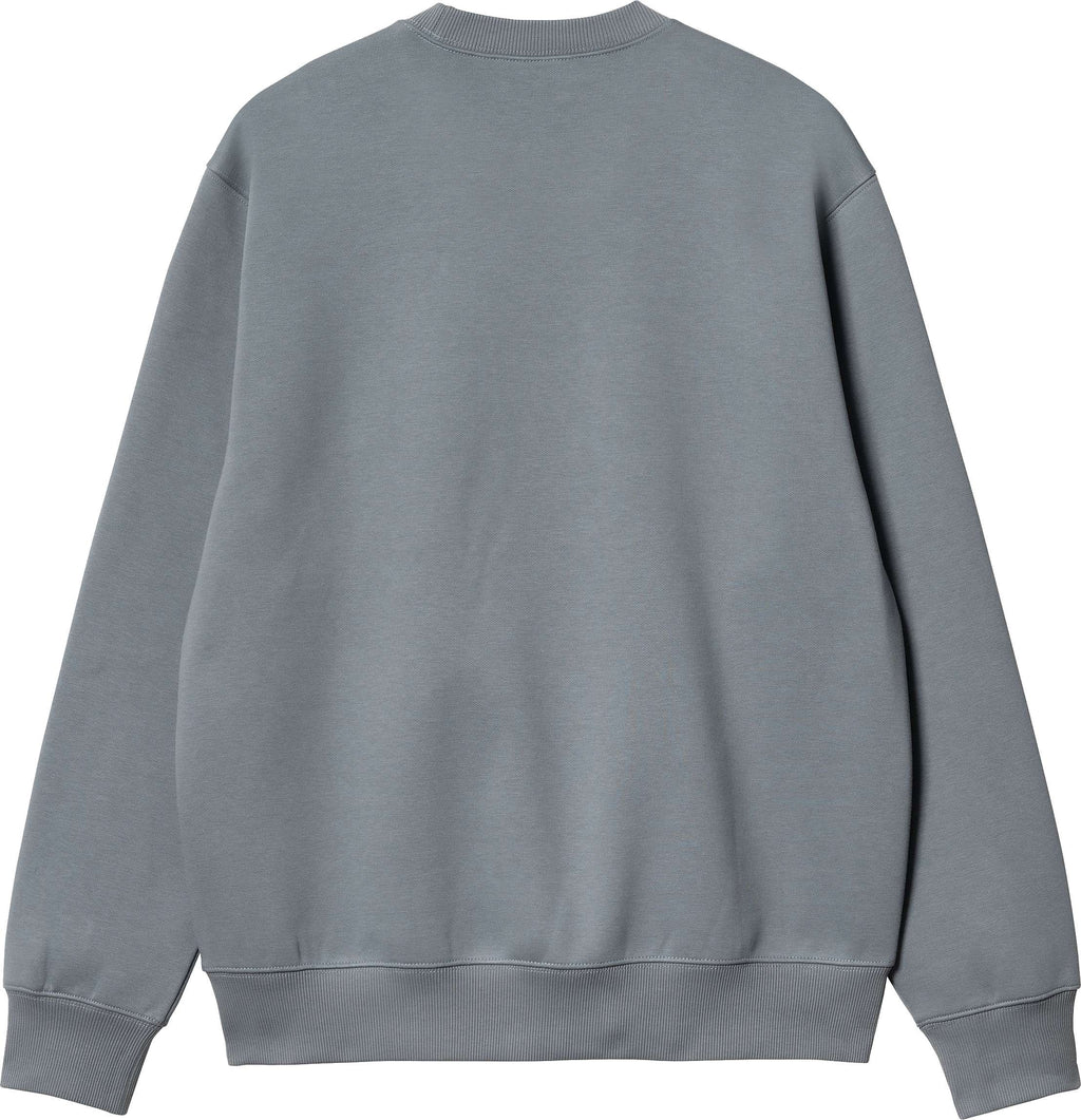 Carhartt Wip Felpa Carhartt Sweat Dove Grey Wax Grigio Uomo - 2