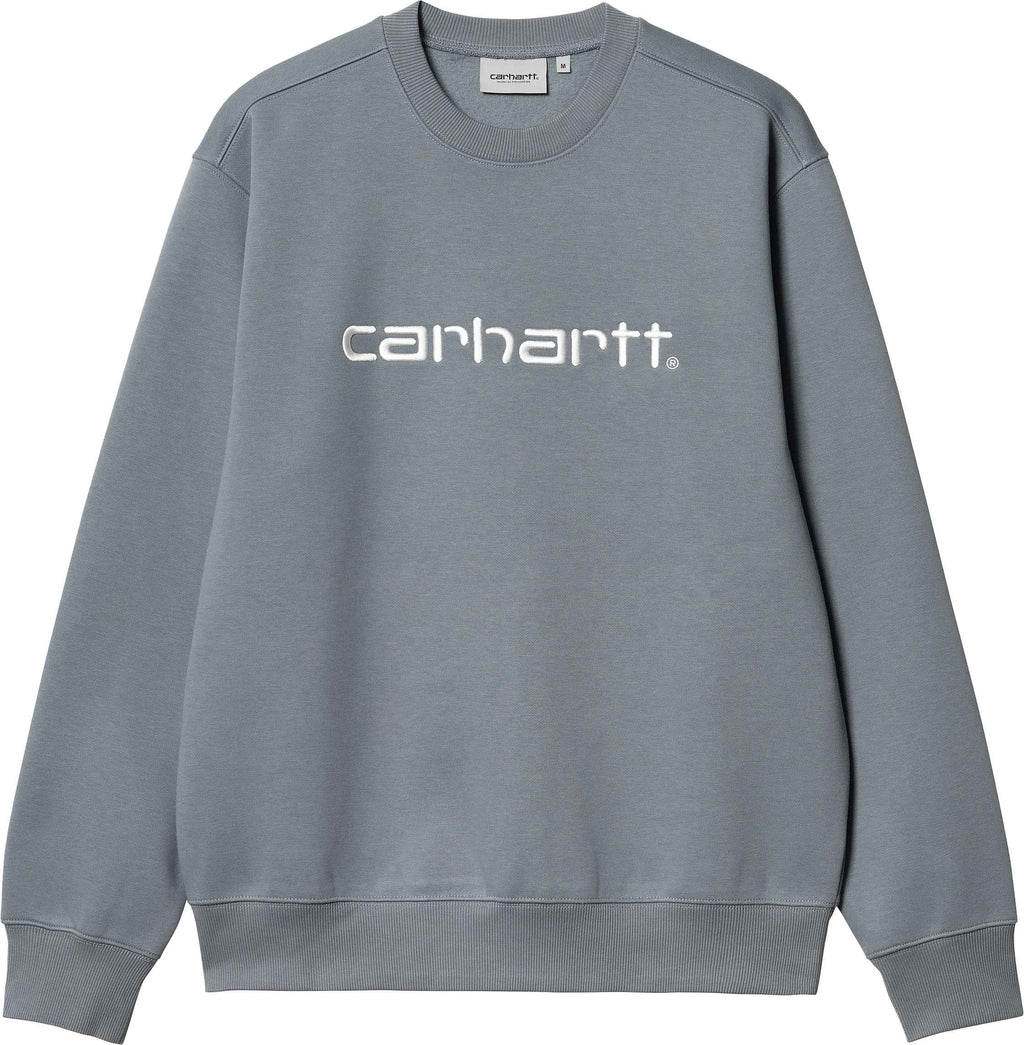 Carhartt Wip Felpa Carhartt Sweat Dove Grey Wax Grigio Uomo - 1