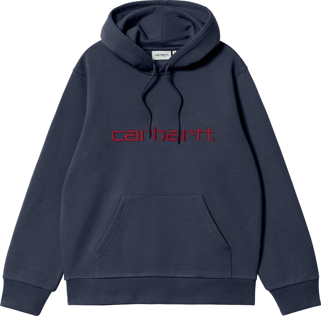 Carhartt Wip Felpa Hooded Carhartt Sweat Air Force Blue Melbec Uomo - 1