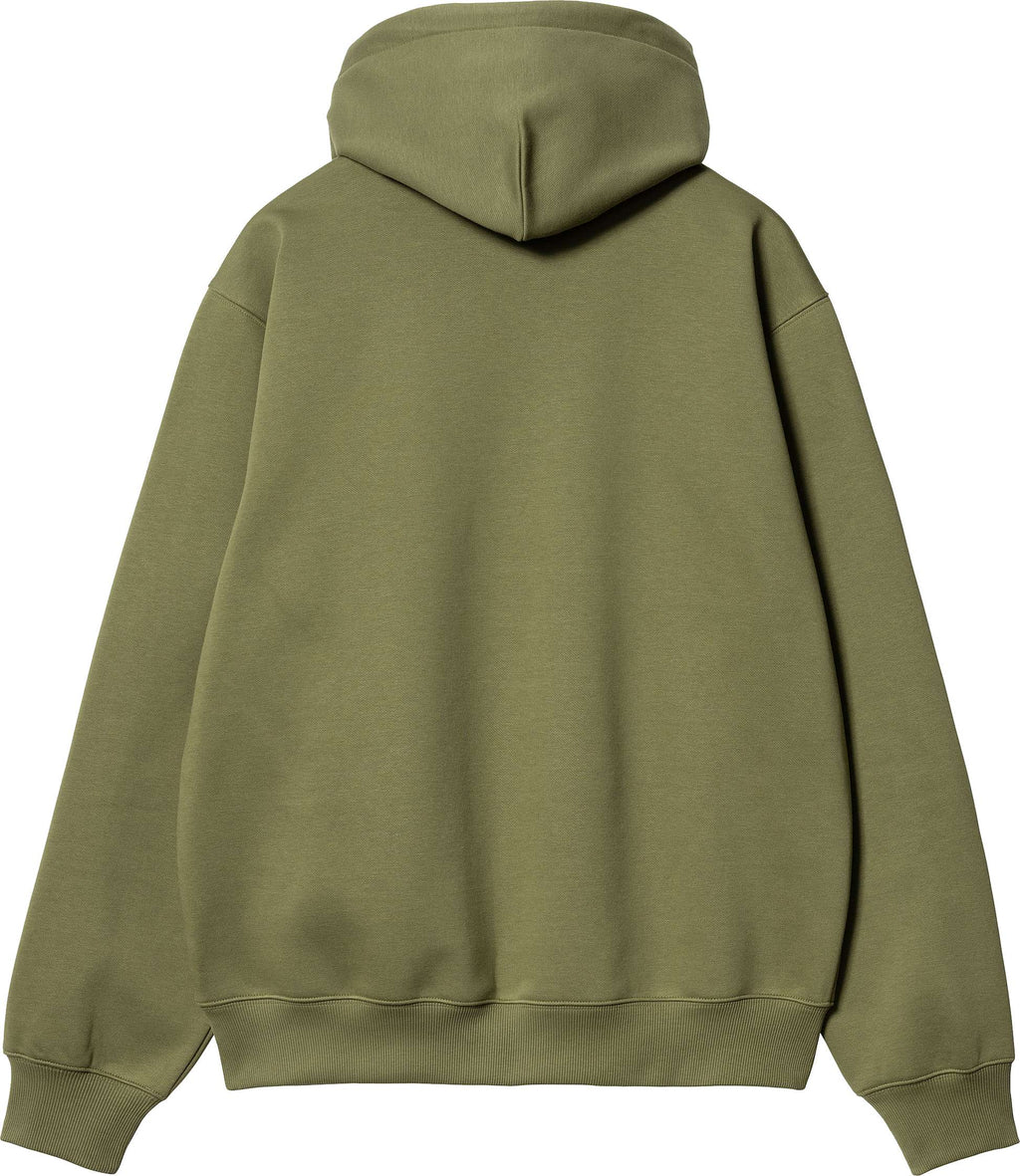 Carhartt Wip Felpa Hooded Carhartt Sweat Capulet Aura Verde Uomo - 2