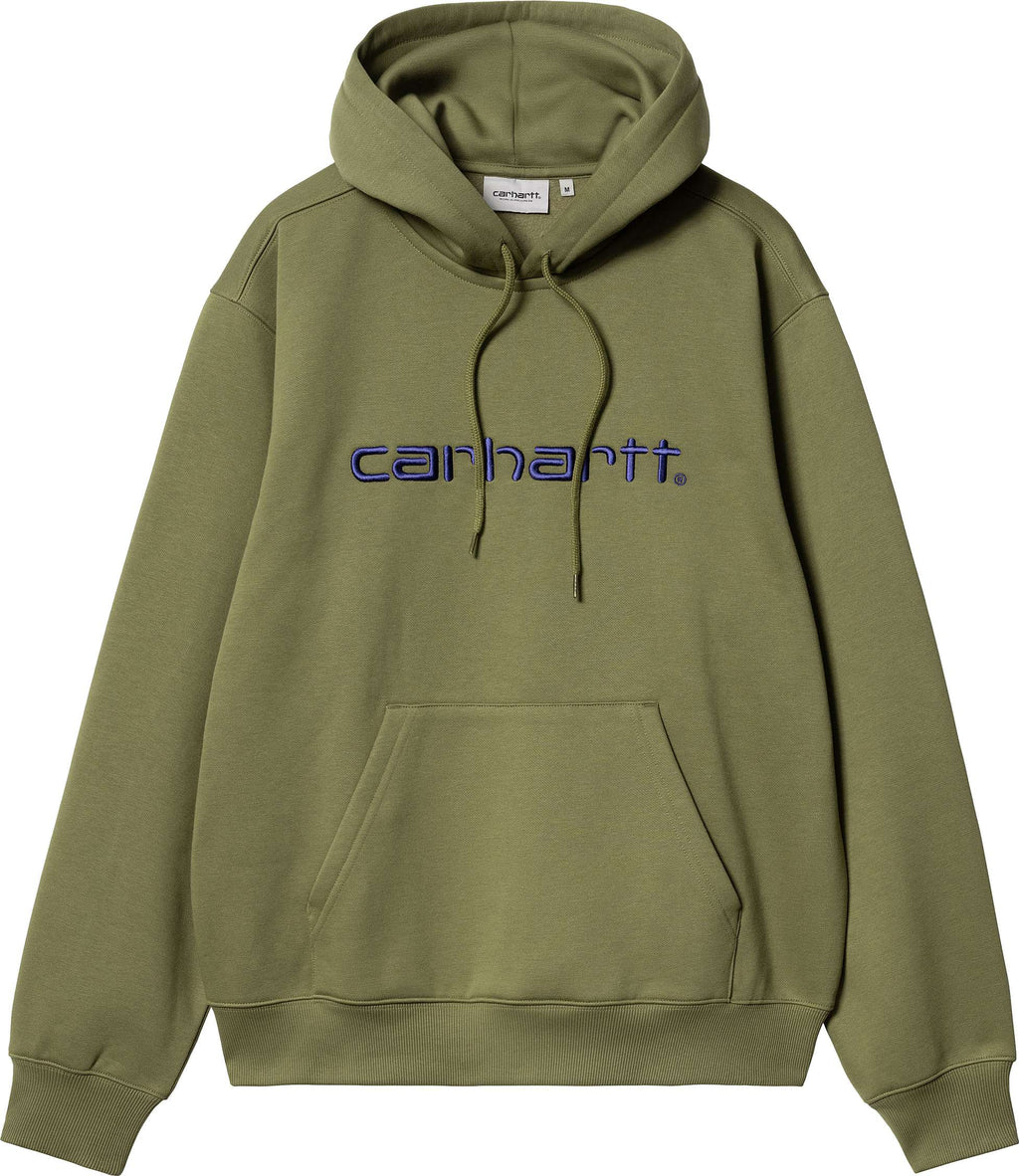 Carhartt Wip Felpa Hooded Carhartt Sweat Capulet Aura Verde Uomo - 1