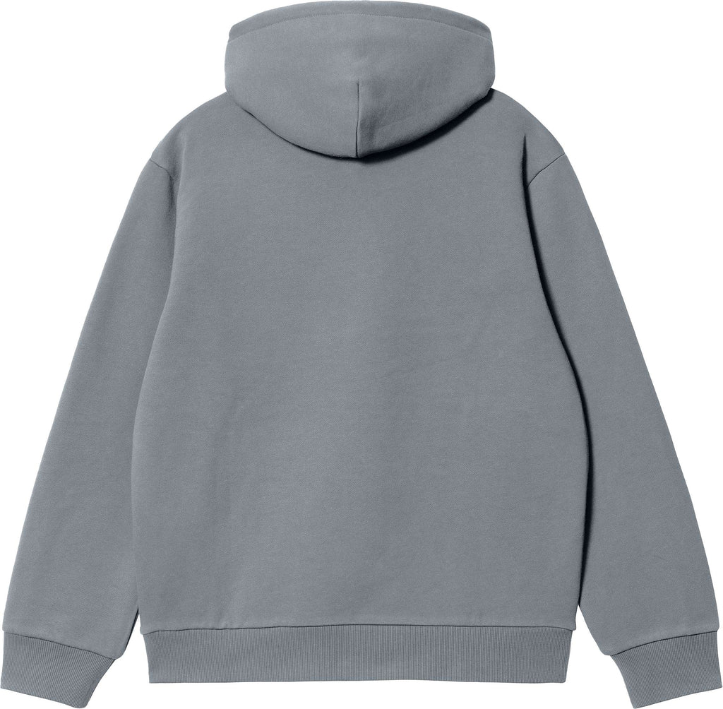 Carhartt Wip Felpa Hooded Carhartt Sweat Dove Grey Wax Grigio Uomo - 2