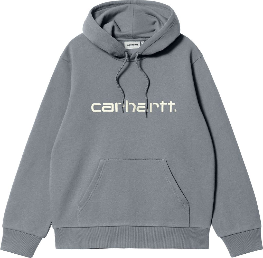 Carhartt Wip Felpa Hooded Carhartt Sweat Dove Grey Wax Grigio Uomo - 1