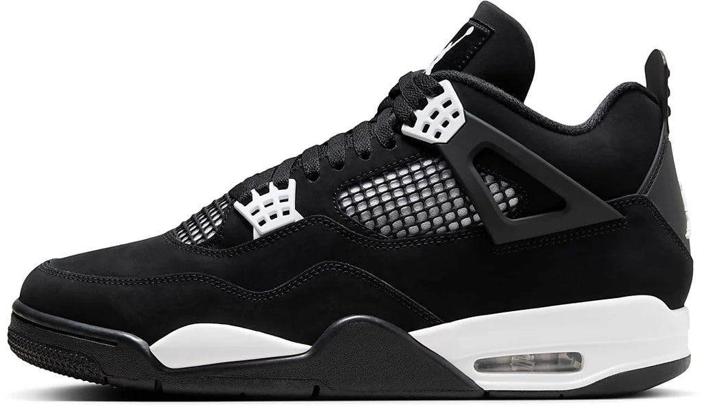 Jordan 4 Retro Shoes Bianco Tuono Nero Uomo - 5