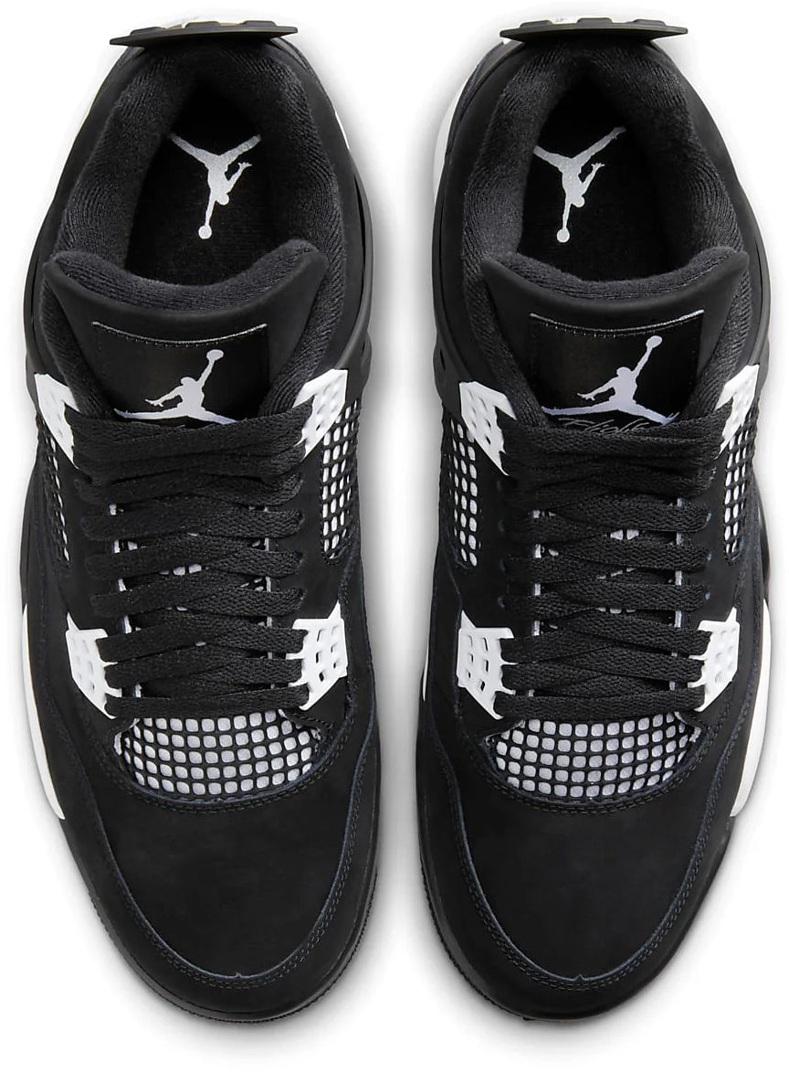 Jordan 4 Retro Shoes Bianco Tuono Nero Uomo - 3