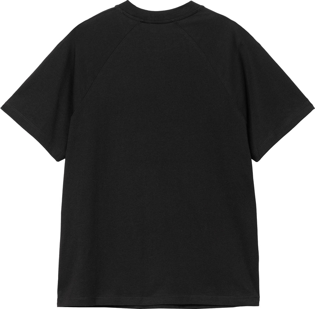 Carhartt Wip T-shirt W S/s Signature Tee Black White Nero Donna - 2