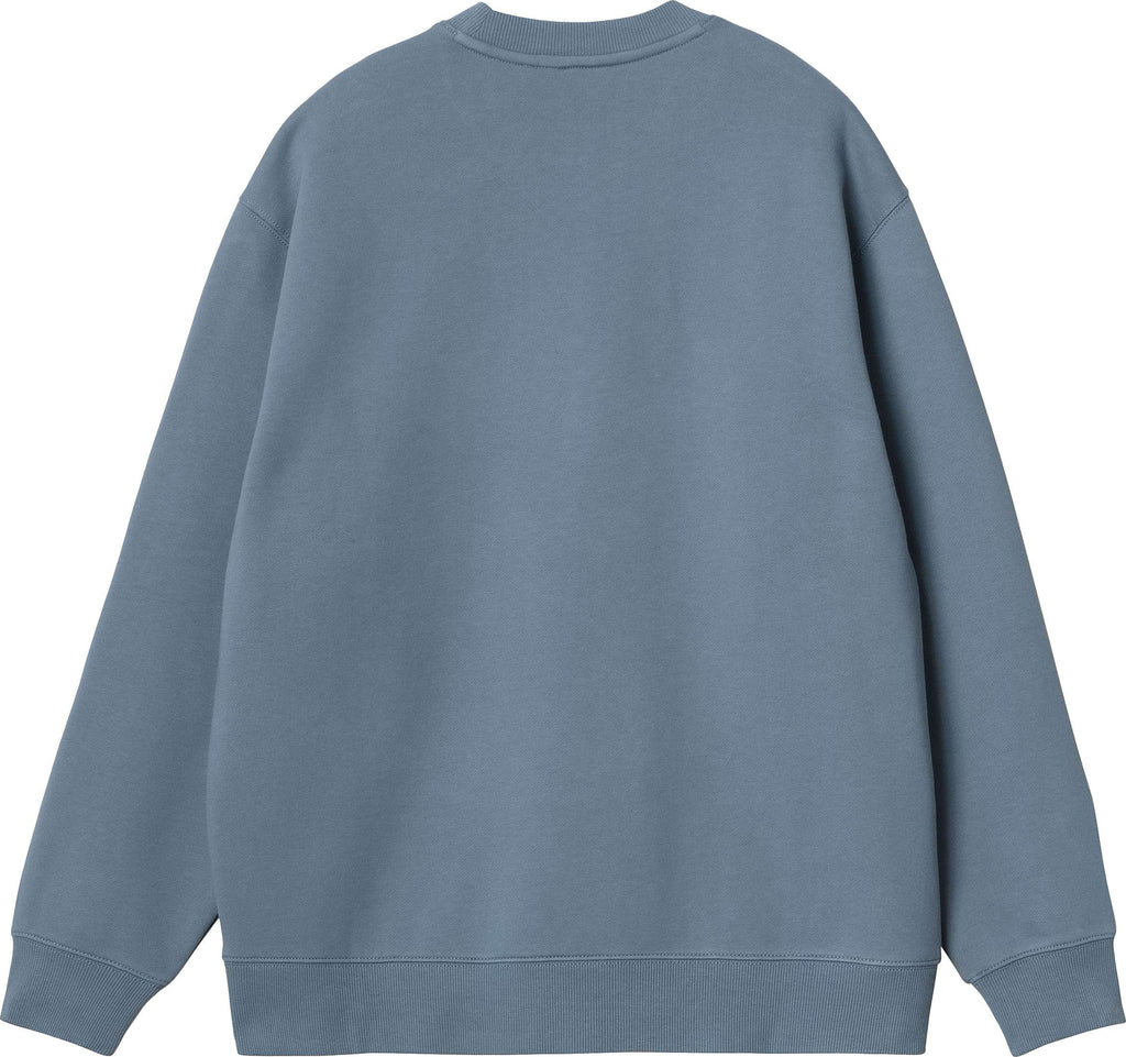 Carhartt Wip Felpa W Carhartt Sweat Positano Malbec Blue Donna - 2