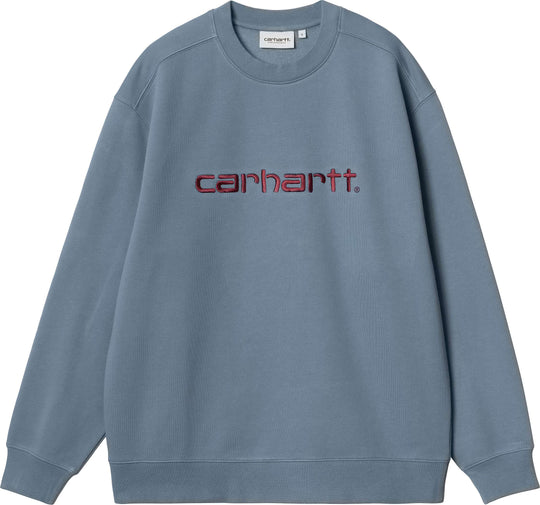 Carhartt Wip Felpa W Carhartt Sweat Positano Malbec Donna Blue