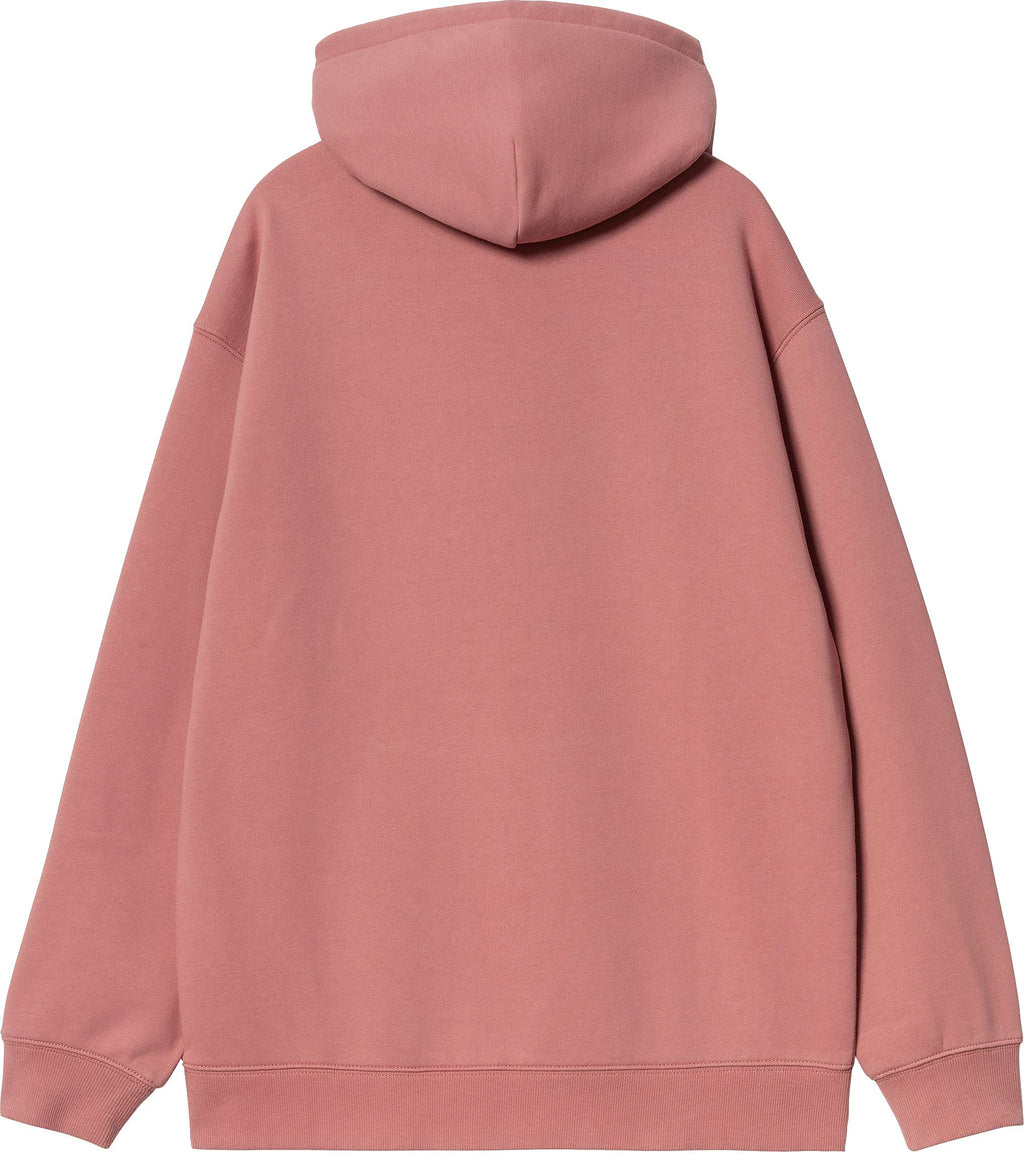 Carhartt Wip Felpa W Hooded Carhartt Sweatshirt Dusty Rose Moonbeam Rosa Donna - 2
