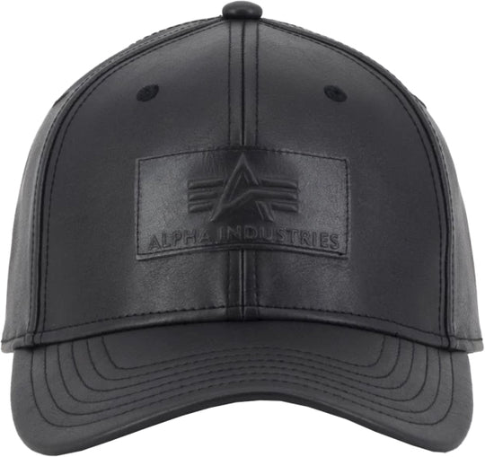 Alpha Industries Cappello Pu Logo Cap Black Uomo Nero