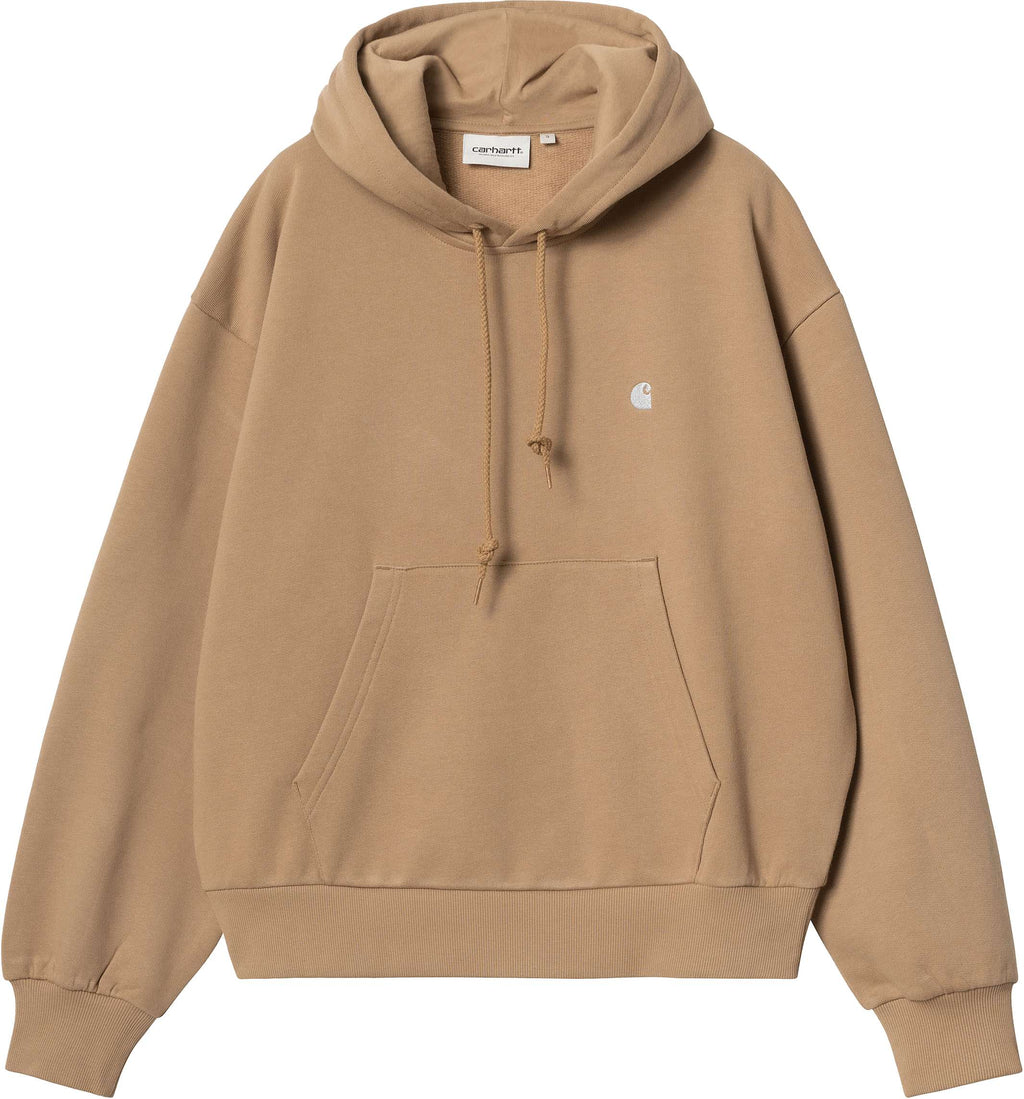 Carhartt Wip Felpa W Hooded Casey Sweatshirt Peanut Silver Donna - 1