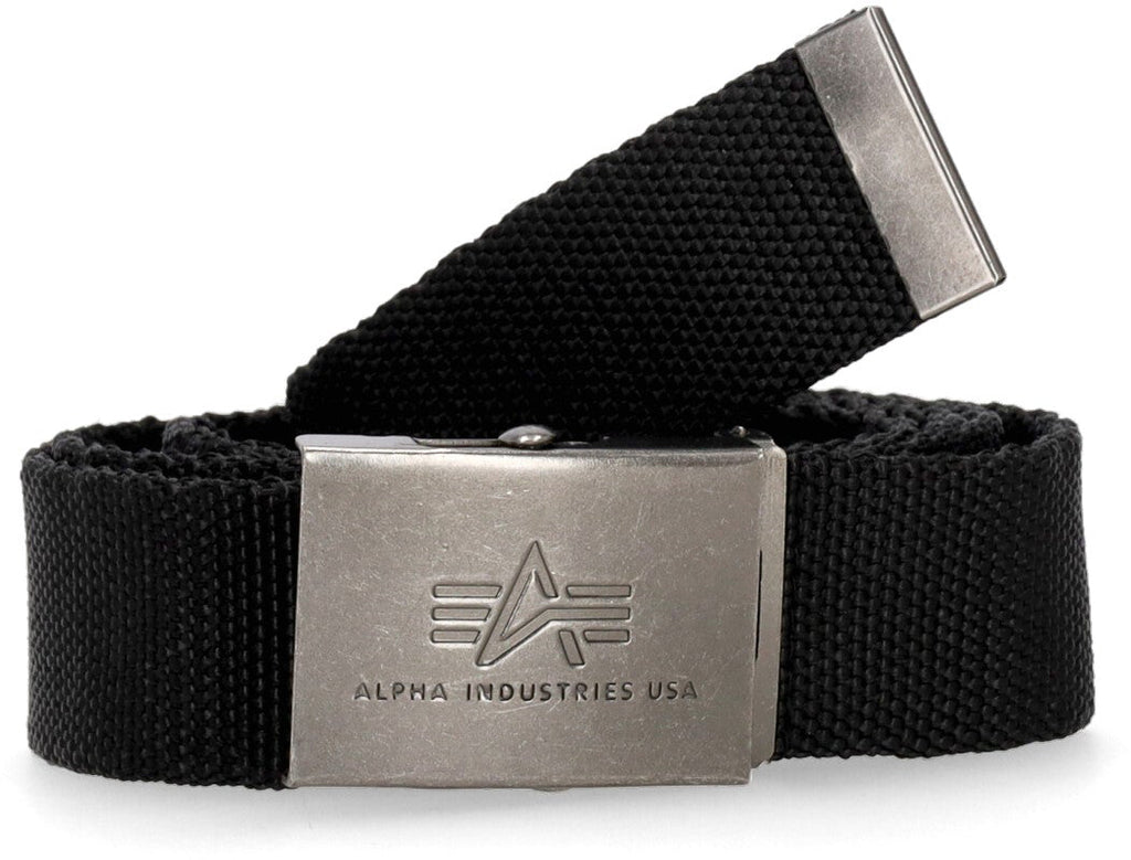 Alpha Industries Cinta Heavy Duty Belt 4 Cm Black Uomo - 1