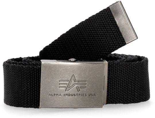 Alpha Industries Cinta Heavy Duty Belt 4 Cm Black Uomo