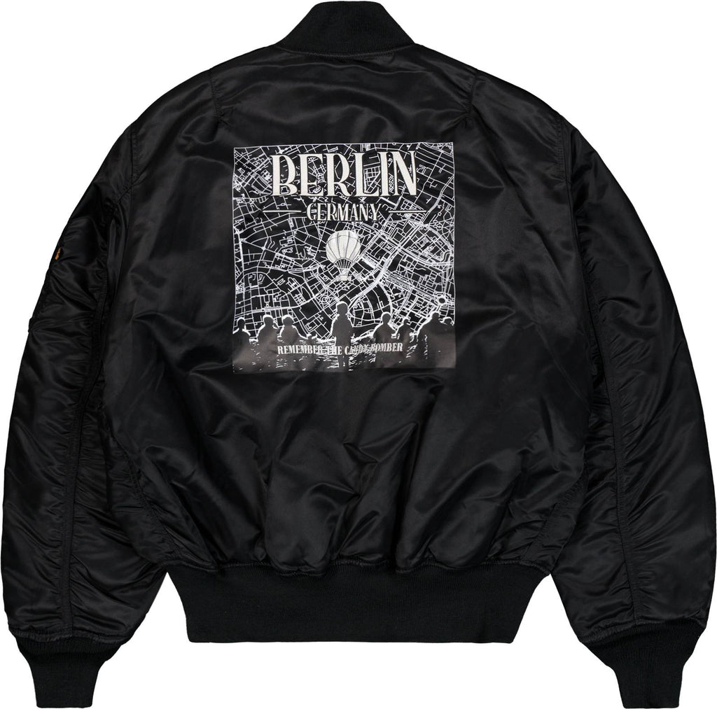 Alpha Industries Giacca Ma-1 Berlin Candy Bomber Black Uomo - 2