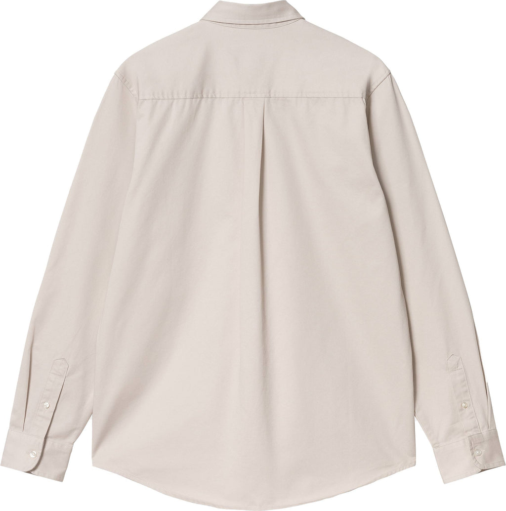 Carhartt Wip Camicia Ls Madison Shirt Moonbeam Black Uomo - 2