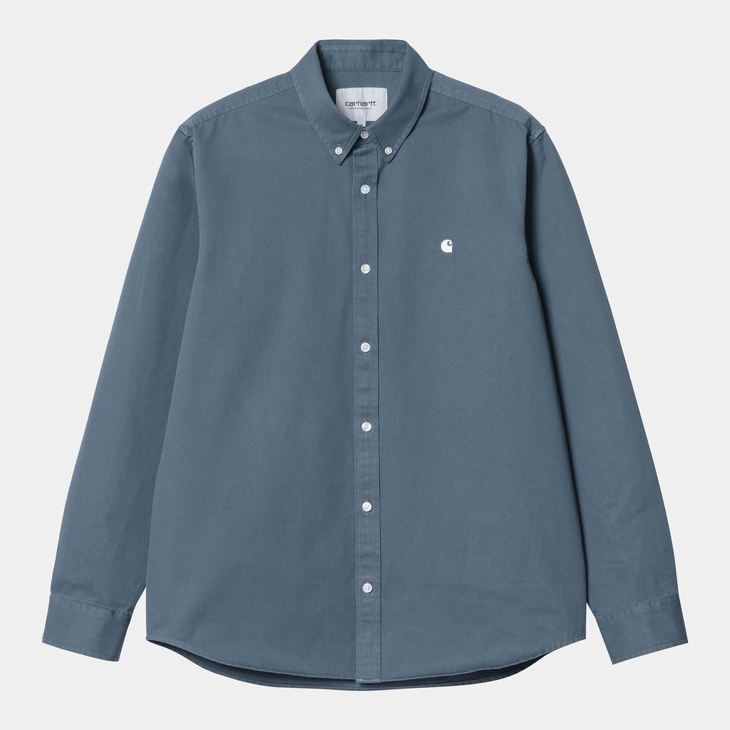 Carhartt Wip Camicia Ls Madison Shirt Positano Wax Uomo - 1