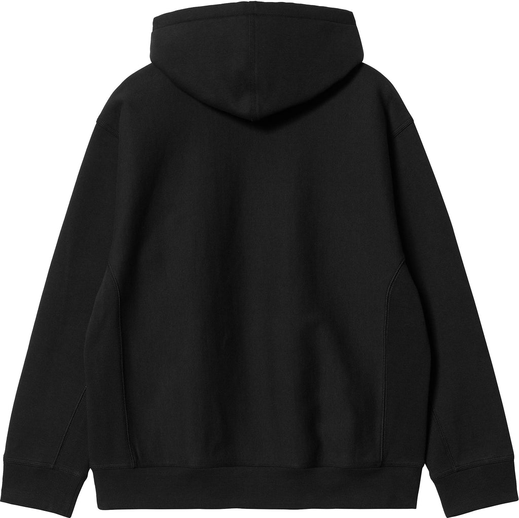 Carhartt Wip Felpa Hooded American Script Sweat Black Uomo - 2