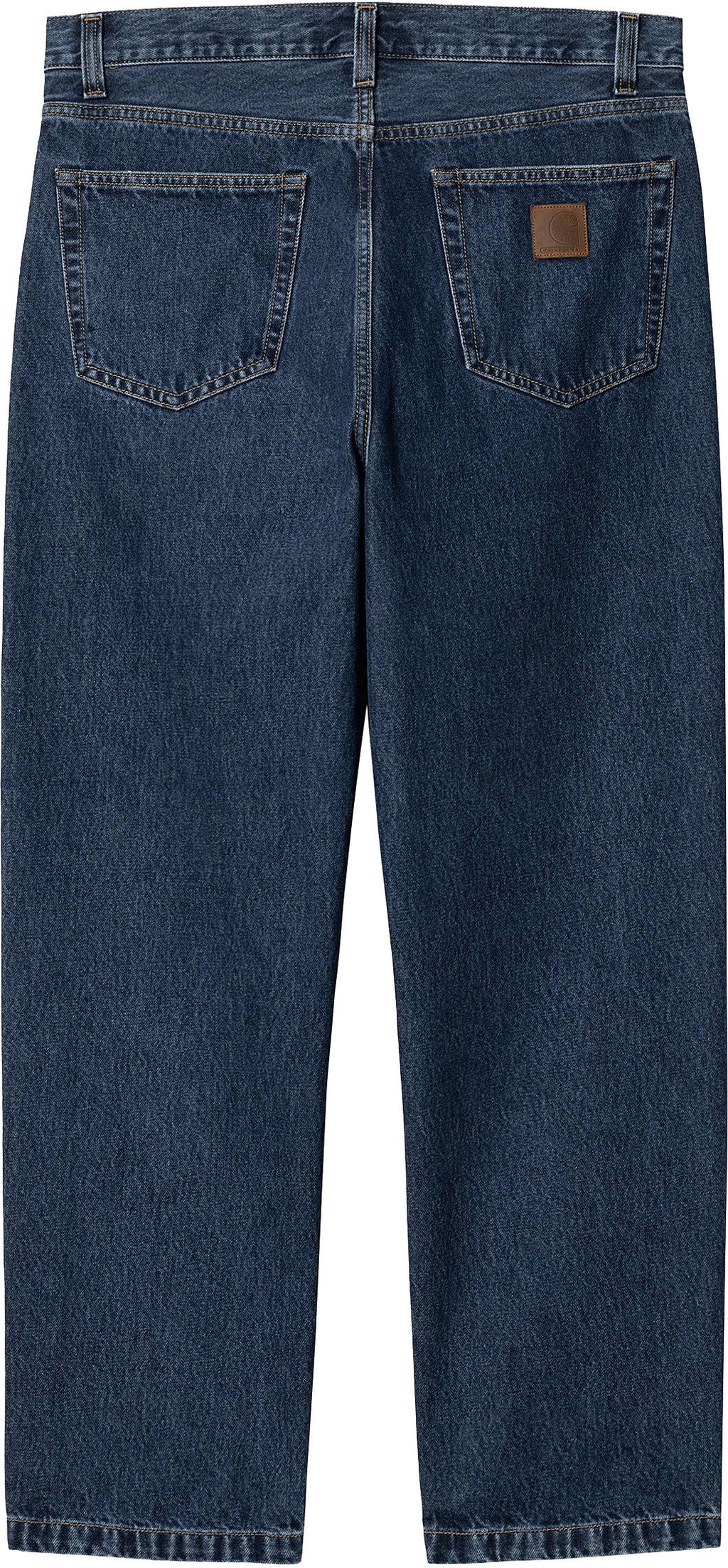 Carhartt Wip Aaron Pant Blue Stone Washed Uomo - 1