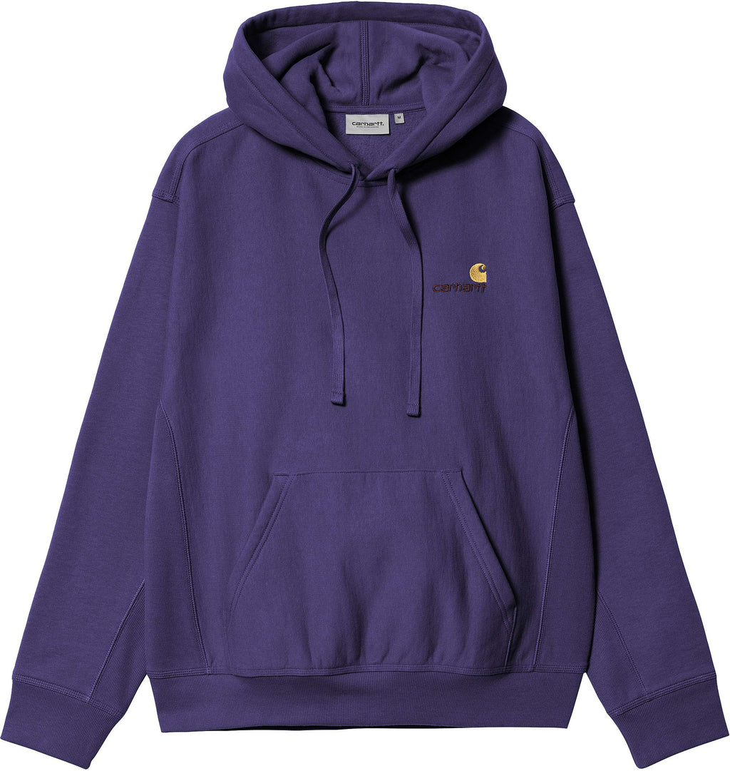 Carhartt Wip Felpa Hooded American Script Jacket Aura Uomo - 1