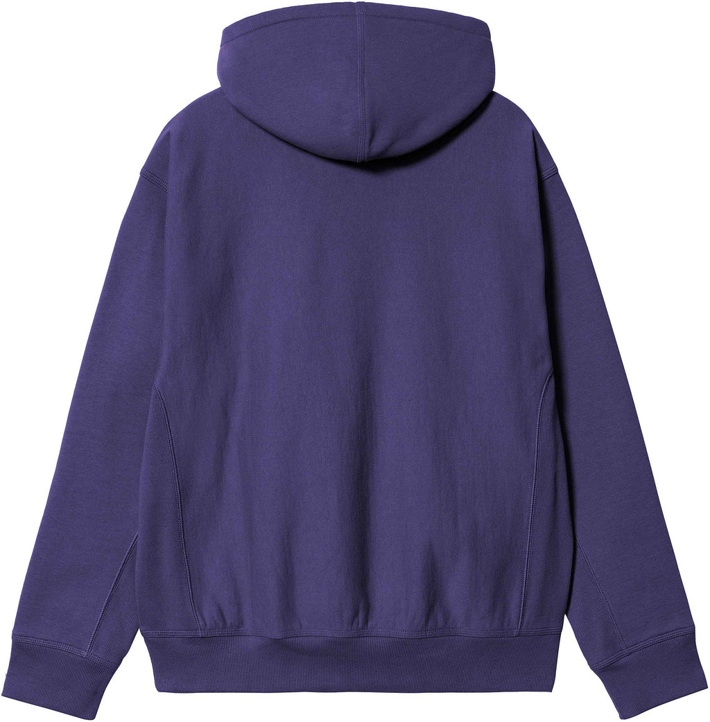 Carhartt Wip Felpa Hooded American Script Jacket Aura Uomo - 2