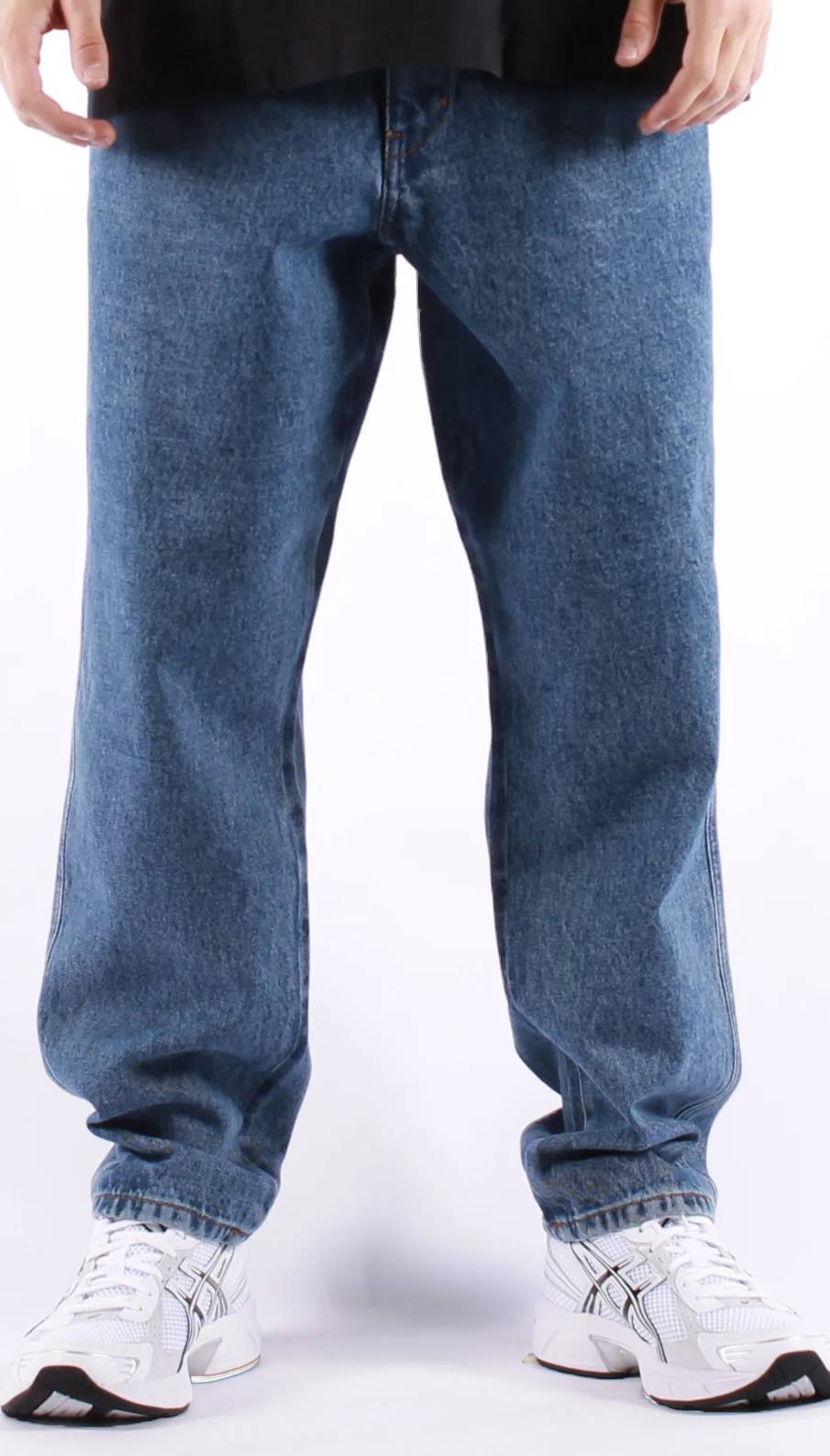 Amish Jeans New Bernie Sw Denim Blue Uomo - 1