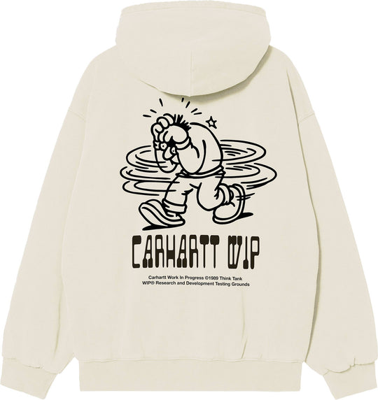 Carhartt Wip Felpa Hooded Think Tank Sweat Jacket Wax Black Uomo Waxblack