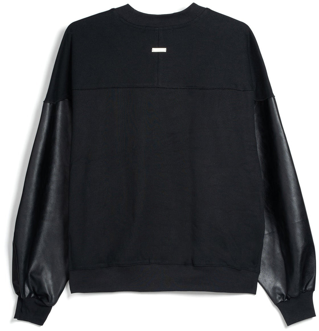 Acupuncture Felpa Label Crewneck Black Uomo - 2